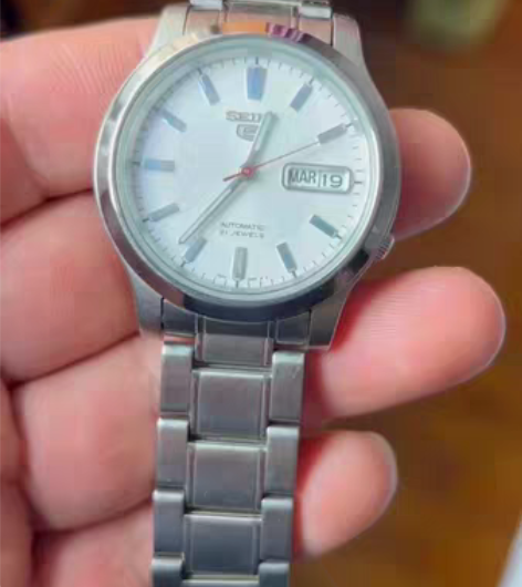 日本精工男式自动手表，品相完美，双日历都正...