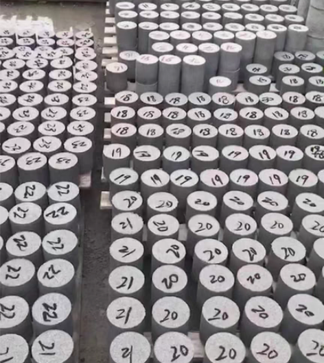 七天无侧限试块水稳层试块无机结合料碎石石屑...