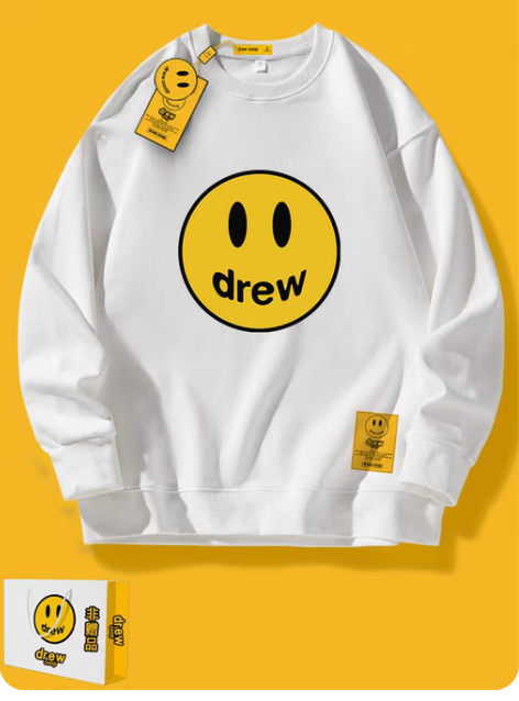 DREWCOOP笑脸比伯联名潮牌圆领宽松o...