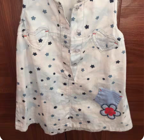 牛仔背带裙，洗过水，还没穿就小了转需，非诚...