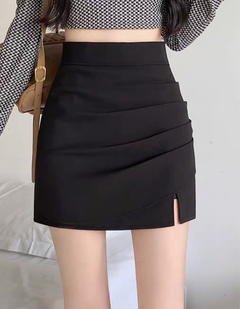 包臀裙 包裙包臀半身裙黑色女2023春夏新...