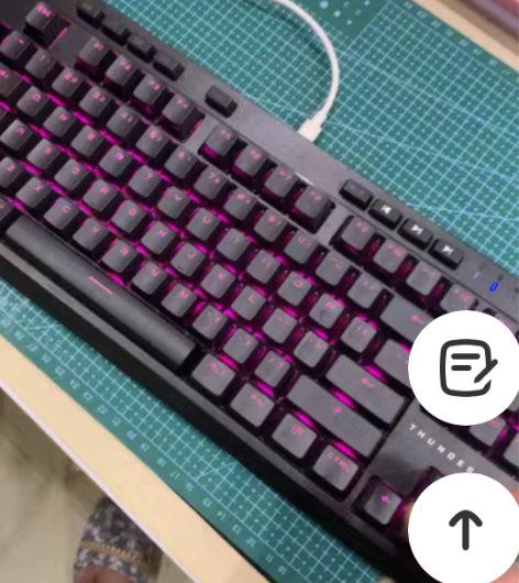 包邮雷神KL30R，红轴机械键盘，rgb背...