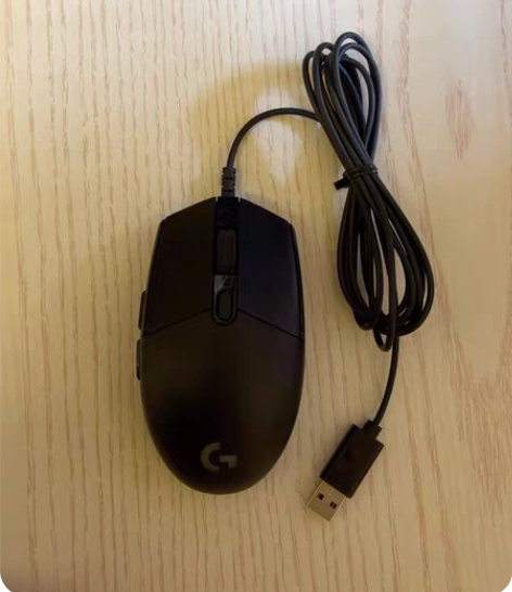 罗技正品G102鼠标，二代有线游戏鼠标，黑...