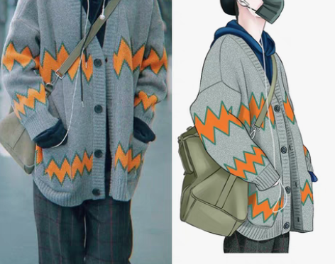 转卖明星肖战同款衣服慵懒风开衫毛衣男女宽松...