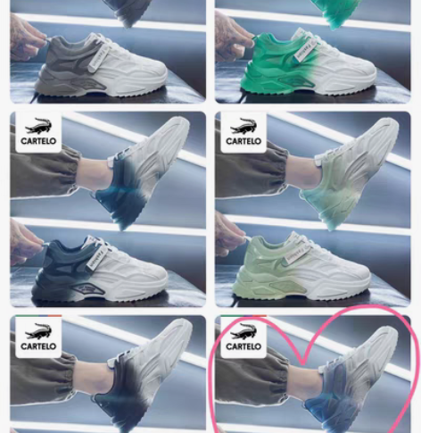 包邮卡帝乐鳄鱼2022春季新款鞋子男青少年...