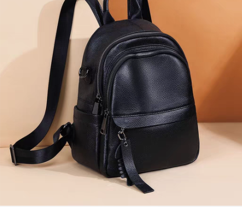 包邮Viney真皮书包女2021新款包包女...