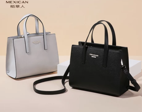 转卖稻草人女包牛皮手提包女小包2019新款...