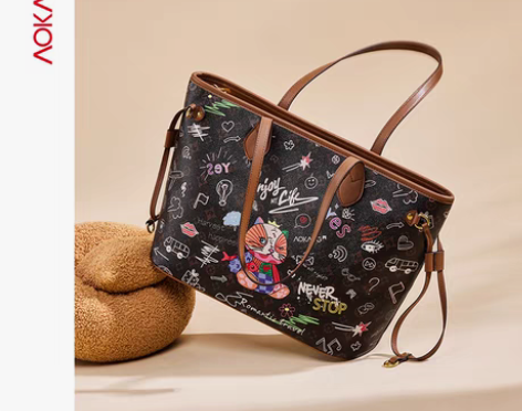 转卖奥康单肩包2022新款时尚女包大容量托...