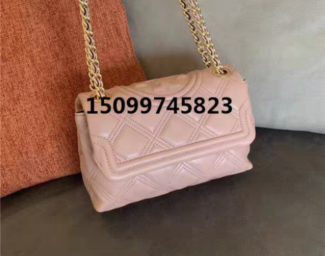 转卖清仓特价TB羊皮菱格链条女包时尚Fle...