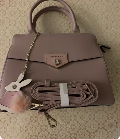 袋鼠真皮黑色小包包女2023新款时尚百搭菱...