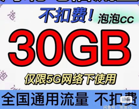 包邮河北省电信30g流量5g专用  4g用...