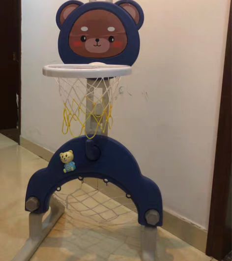 儿童多功能室内篮球架 可升降投球框早教音乐...