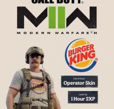 包邮COD19汉堡王联动皮肤CDK 使命召...