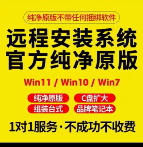 在线远程重装系统安装电脑维修网络问题蓝屏死...