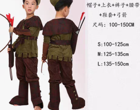 转卖童话剧小红帽cos服装演出儿童大灰狼女...
