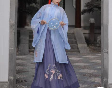 转卖轻云居原创汉服【比翼】明制立领对襟长衫...