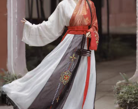 转卖凤衣鸣原创一叶菩提汉服女晋制交领三件套...