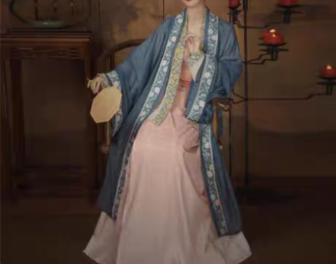 转卖2022年新汉服女宋制三件套【海棠落】...