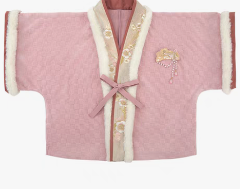 转卖十三余小豆蔻儿[三叠落梅]唐褙子圆领衫...