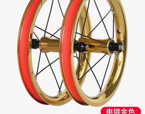 包邮kokua车轮组12寸电镀炫彩轮组st...