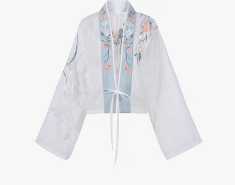 转卖【十三余 小豆蔻儿】[桃夭]刺绣对襟衫...