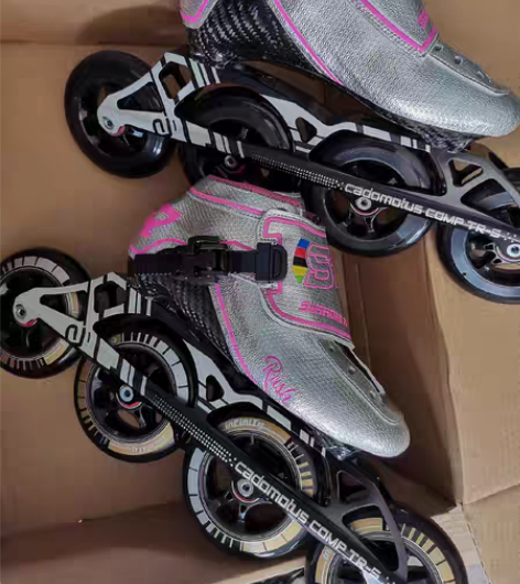 包邮SR全碳纤维速滑鞋直排轮滑鞋热可塑速滑...