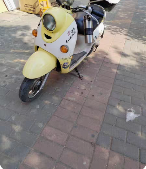 绿源品牌电动车48伏20安时续航里程四十里...