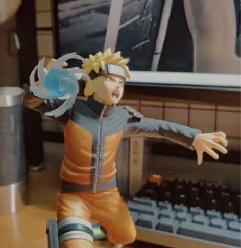 包邮漩涡鸣人手办 放置久了有落灰掉色 螺旋...