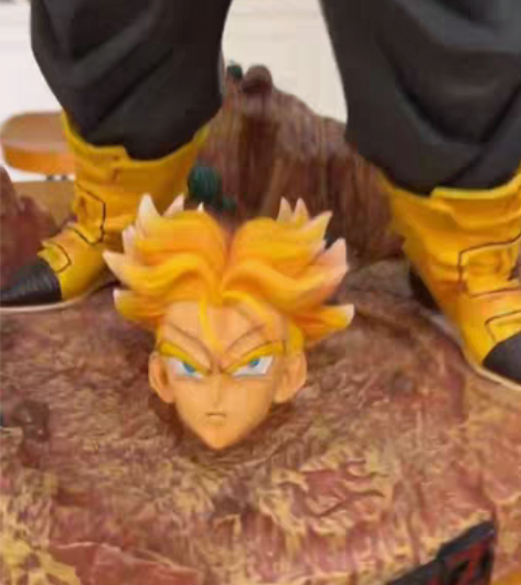 包邮七龙珠MRC特兰克斯手办 未来战士双头...