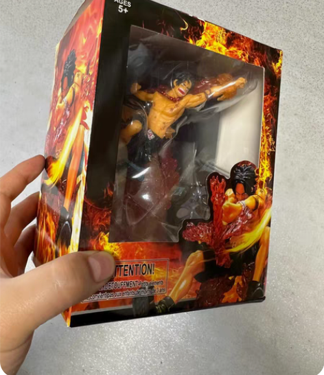 包邮艾斯动漫航海贼王火拳艾斯带底座动漫模型...