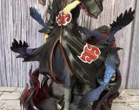 火影忍者手办晓组织GK宇智波鼬乌鸦鼬神模玩...
