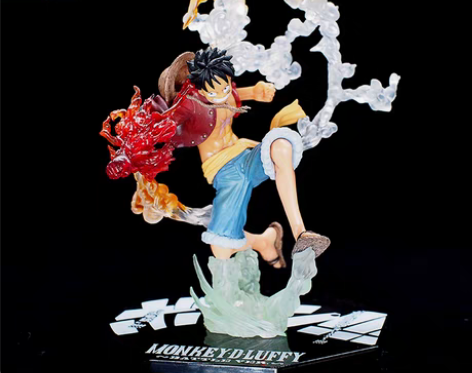 转卖优质版海贼王火拳路飞战斗版二次元动漫手...