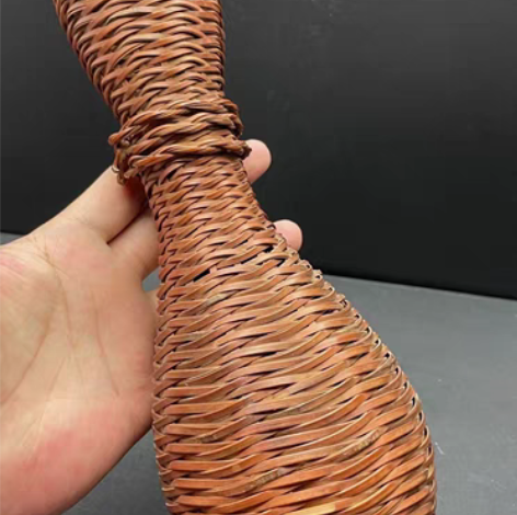 包邮【回流：竹编花器】 【规格】：约（口3...