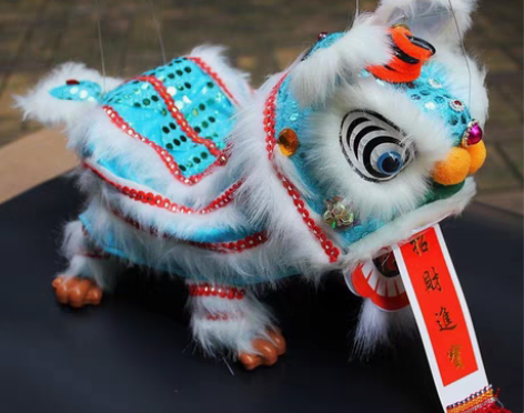 中号木偶狮提线玩具摆件装饰中国特色民间传统...