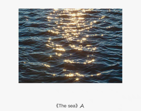 转卖镜屋  ins韩国艺术大海摆画波光粼粼...