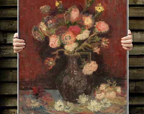 转卖小众现代北欧画梵高装饰画 向日葵美式玄...