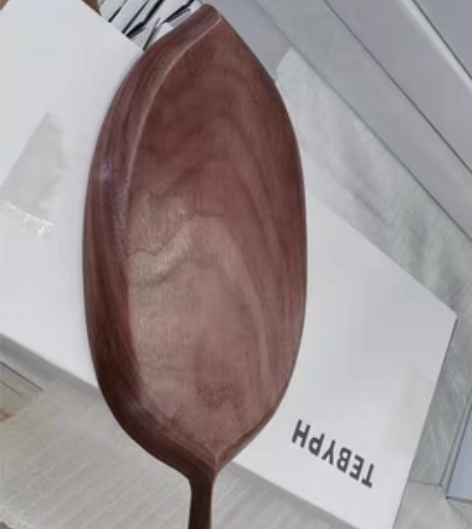 包邮北美黑胡桃木工艺品，手工制作树叶 感兴...