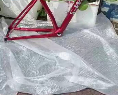 包邮闪电EPIC碳纤维山地车车架 透明红色...