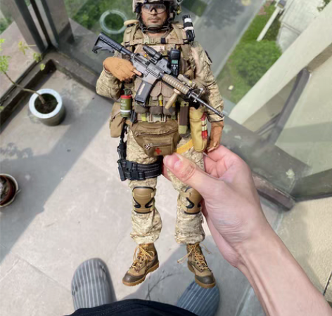 包邮1/6 dam78040 usmc兵人...