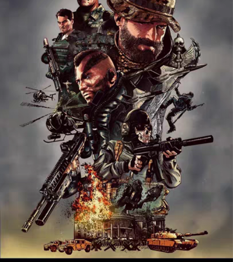 预订 使命召唤6艺术海报 使命召唤6: m...