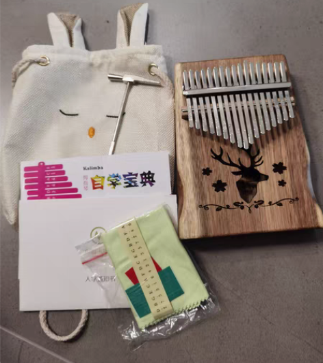 包邮指弹琴 拇指琴17音卡林巴kalimb...