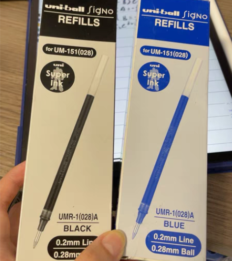 uni-ball三菱笔芯12支 3支红色4...