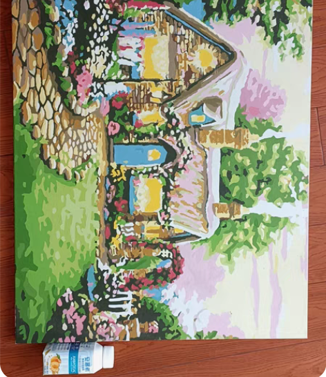包邮数字油画成品,超级大,我也不知道多大,...