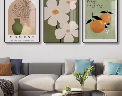 包邮装饰画挂画北欧客厅装饰画简约风格沙发背...