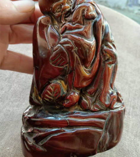 包邮家里老人收藏的老物件老寿星。。明清时期...