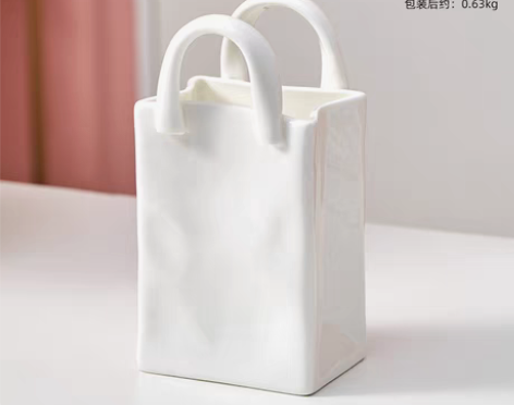 转卖创意笔筒办公室桌面摆件陶瓷简约轻奢北欧...