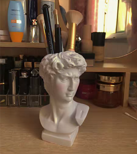 【原创摆件】ins风古希腊大卫雕像化妆刷筒...