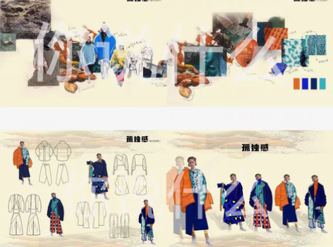 服装款式图代画//服装效果图代画//灵感版...