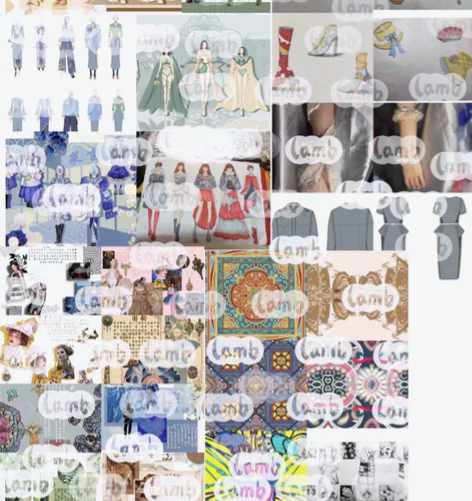 服装设计灵感版彩版/面料小样彩分析 风格要...