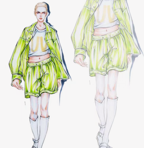 时装效果图手绘图接单啦～ 服装专业的宝宝看...